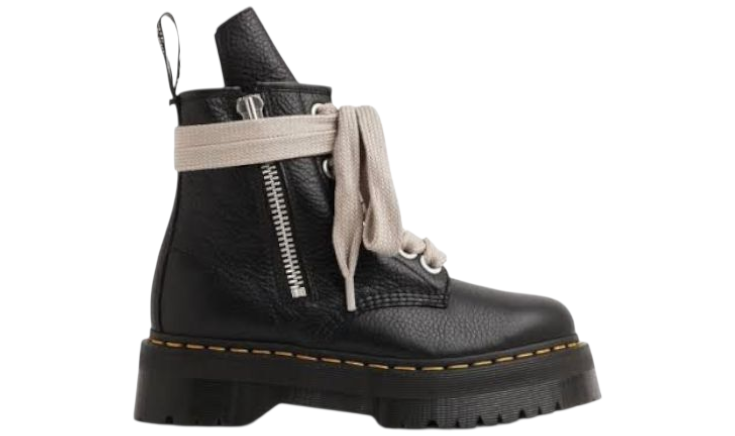Dr. Martens x Rick Owens Strobe 1460 Quad Sole Jumbo 'Lace Boot in black calf leather' (Men's)