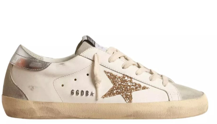 Golden Goose Super-Star 'White Ice Grey gold Glitter' (Women's)